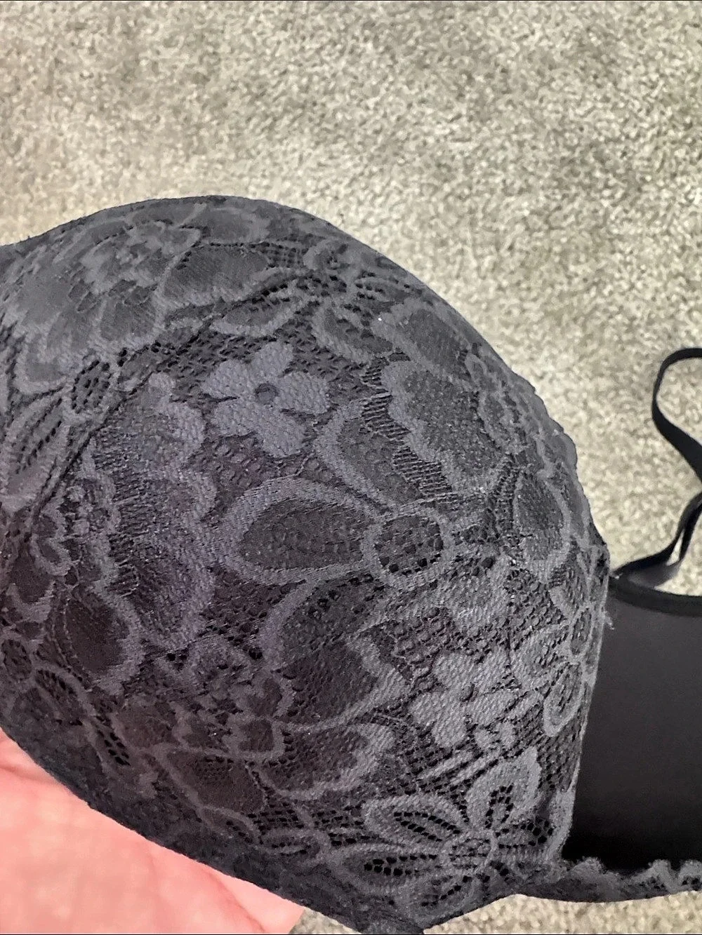Victoria's Secret Very Sexy Push-Up Bra Black Floral Lace